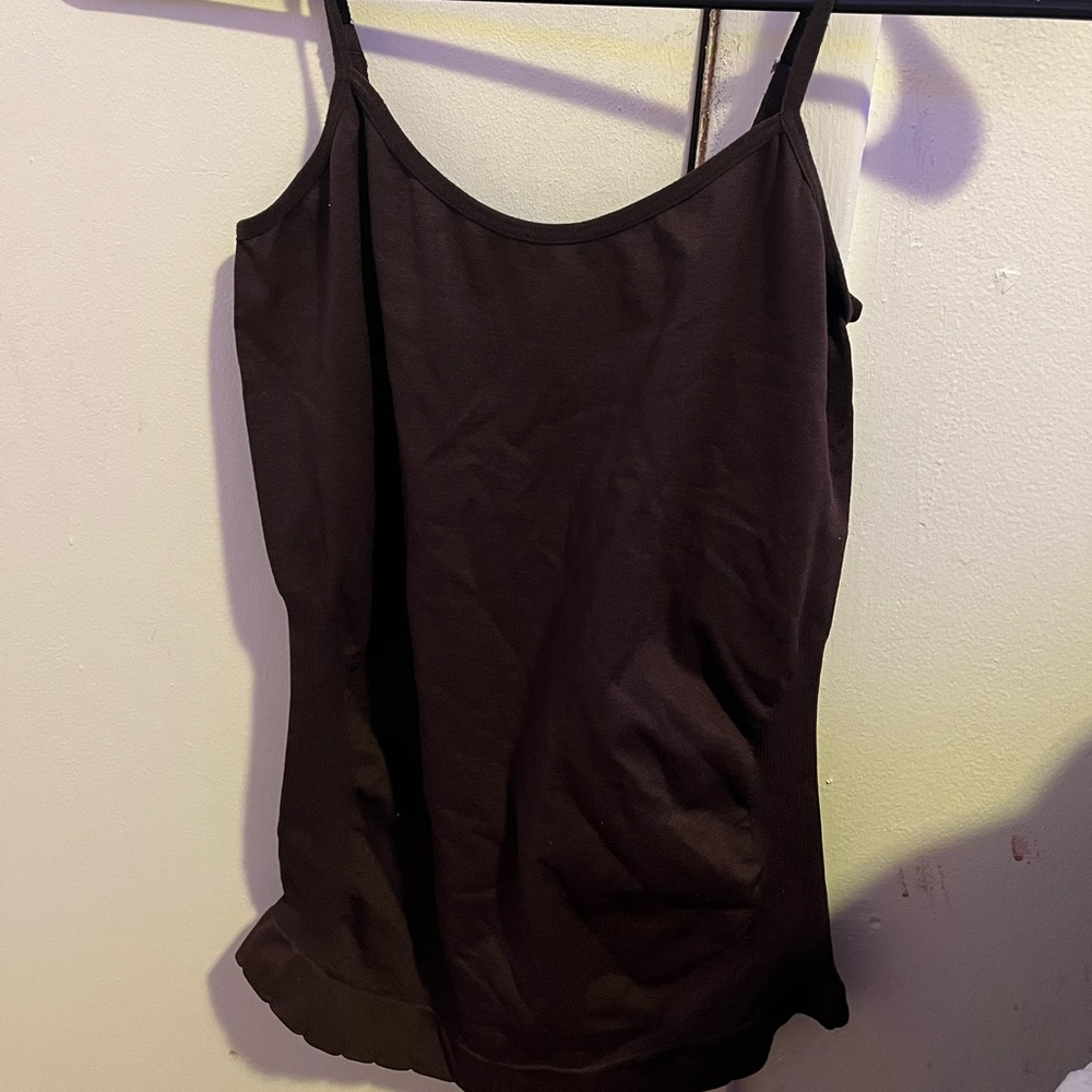 Brown tank top